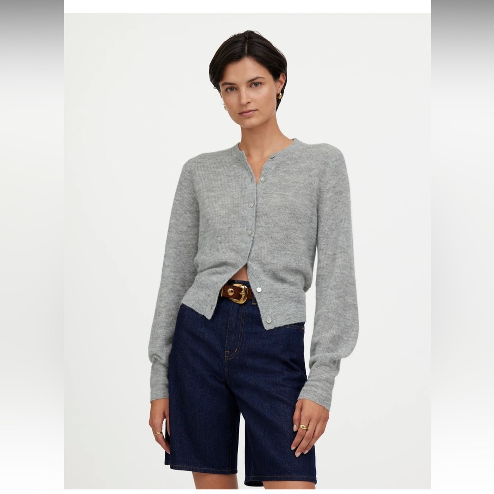 Madewell Ribbed Alpaca-Blend Cardigan Sweater